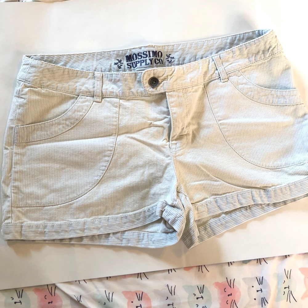 Mossimo Railroad Stripe Denim Shorts